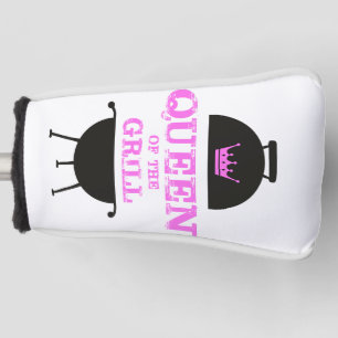 Queen Of The Grill, Pink Crown Pink Golf Head Cover
