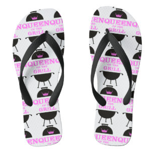 Queen Of The Grill, Pink Crown Pink Jandals