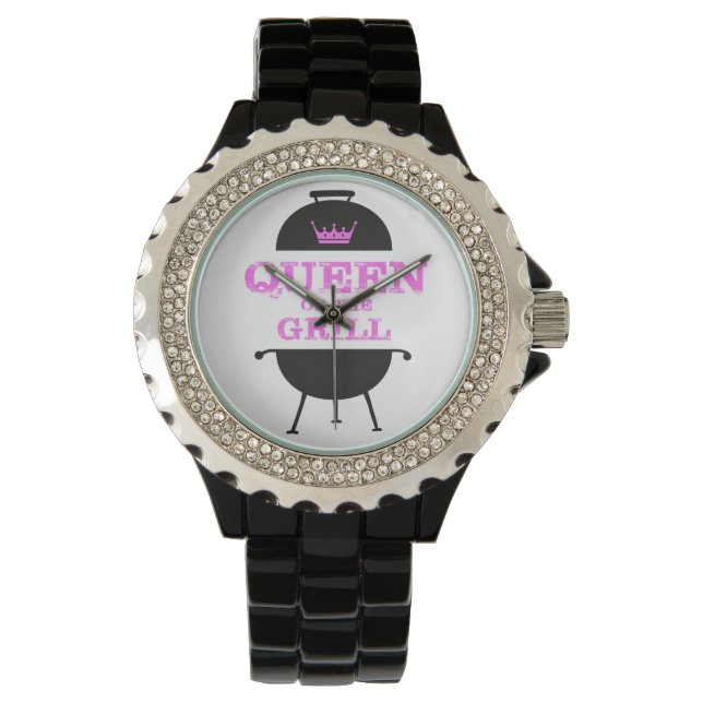 Queen Of The Grill, Pink Crown Pink Watch (Front)