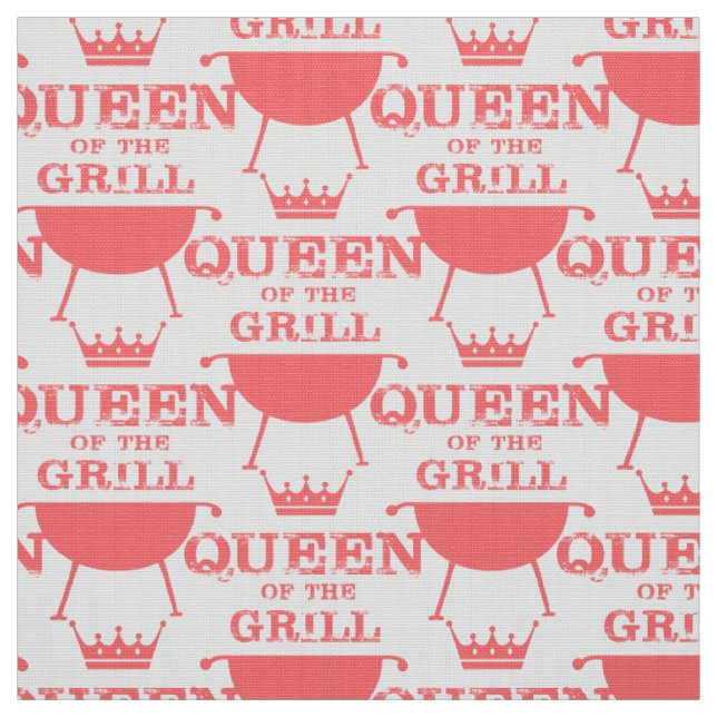 Queen Of The Grill, Pink Fabric (Swatch)