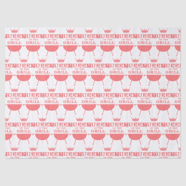 Queen Of The Grill, Pink Tissue Paper (Front)