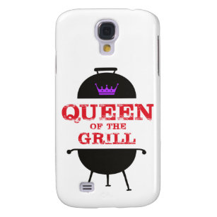 Queen Of The Grill, Purple Crown Red Galaxy S4 Case