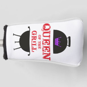 Queen Of The Grill, Purple Crown Red Golf Head Cover