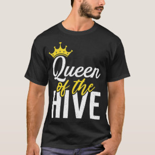 Queen of the Hive Bee Lover Beekeeping  T-Shirt