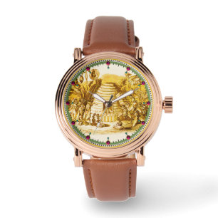 QUEEN OF THE HONEY BEES  IN SKEP / BEEKEEPER WATCH