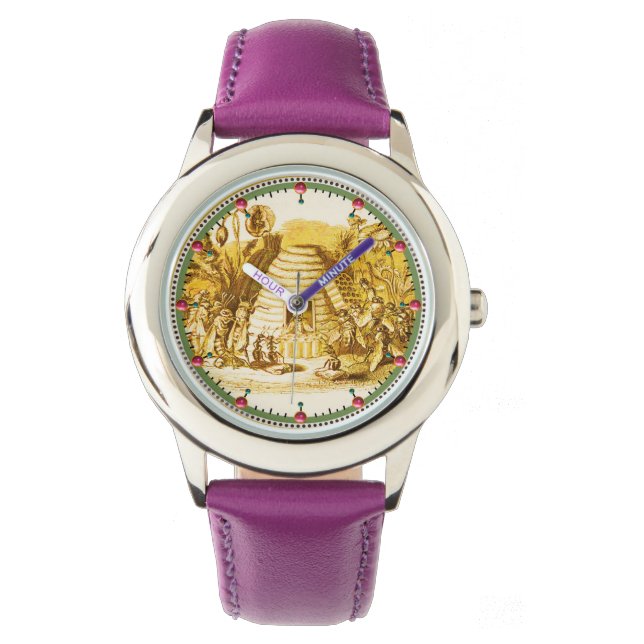 QUEEN OF THE HONEY BEES  IN SKEP / BEEKEEPER WATCH (Front)