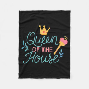 Queen of the house mothers day  fleece blanket