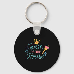 Queen of the house mothers day key ring