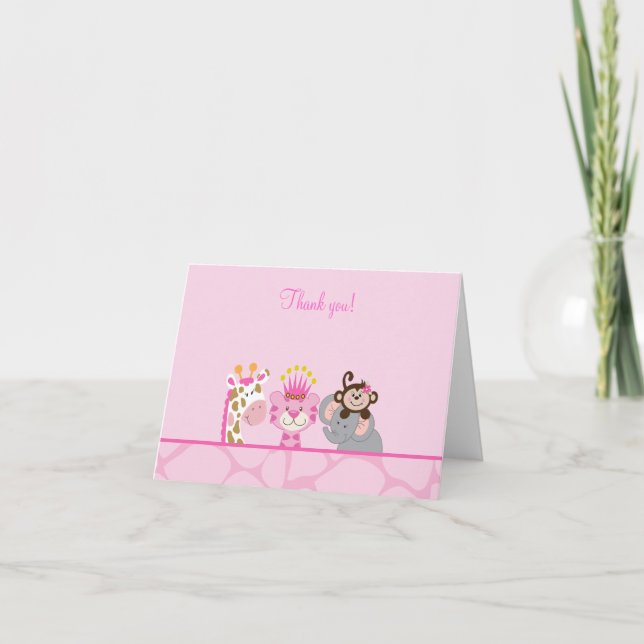 Queen of the Jungle & Friends Note Card (Front)
