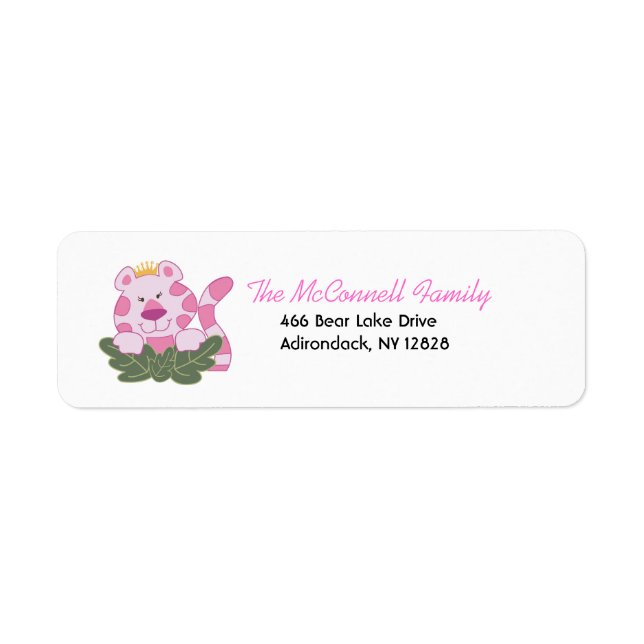 QUEEN OF THE JUNGLE PRINTABLE ADDRESS LABELS (Front)