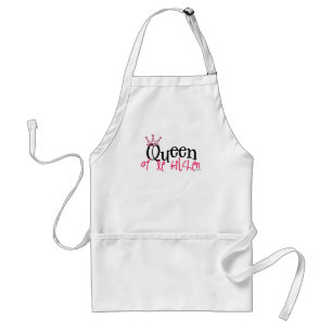 queen of the kitchen apron