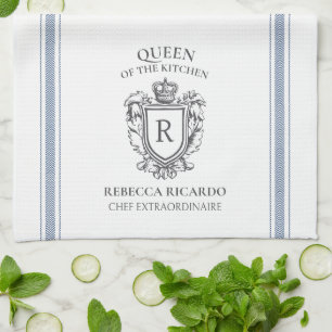 Queen of the Kitchen Cook Chef Custom Towel Print