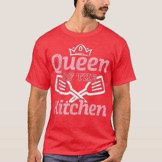Queen Of The Kitchen Cooking Master Chef Hat Cook  T-Shirt