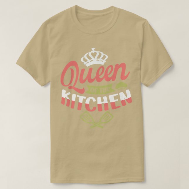 Queen of the kitchen for a Sous Chef cook funny co T-Shirt (Design Front)