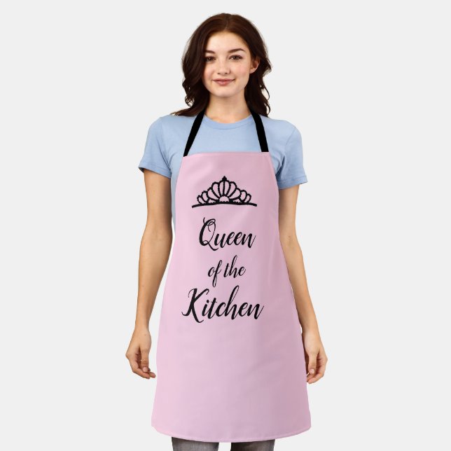 Queen of the Kitchen Illustration All Over Apron (Worn)