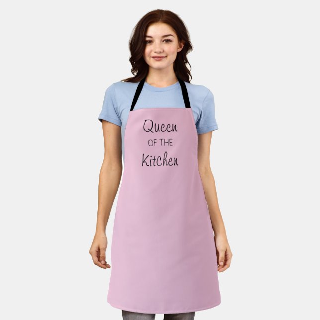 Queen of the Kitchen Light Pink Apron (Worn)
