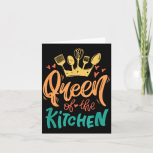 Queen Of The Kitchen Mum Mother Chef Mothers Day Card