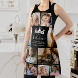 Queen of the Kitchen Photo Collage Apron<br><div class="desc">Modern photo collage apron featuring 10 photos for you to personalise with your own,  the saying 'Queen of the kitchen',  a crown,  a cute quote that reads 'the best thing about memories... is making them',  and the persons name.</div>