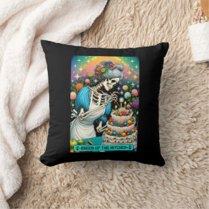 Queen of the Kitchen Tarot Card Cushion