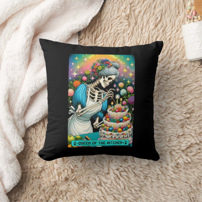 Queen of the Kitchen Tarot Card Cushion (Blanket)