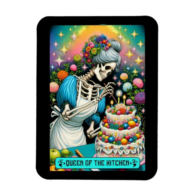 Queen of the Kitchen Tarot Card Magnet (Vertical)