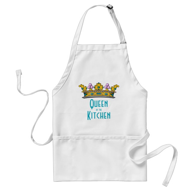 Queen of the Kitchen with Crown Standard Apron (Front)