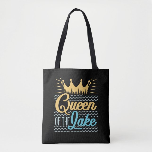Queen of the Lake Women Summer Outdoors Tote Bag (Front)