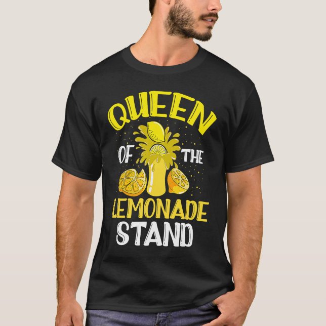 Queen of the Lemonade Stand Kiosk Summer Refreshme T-Shirt (Front)