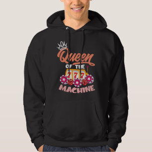 Queen Of The Machine - Funny Slot Player Women Hoodie