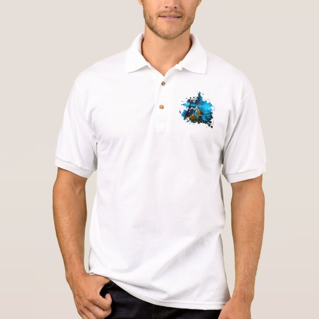 Queen of the Mermaids Polo Shirt (Front)