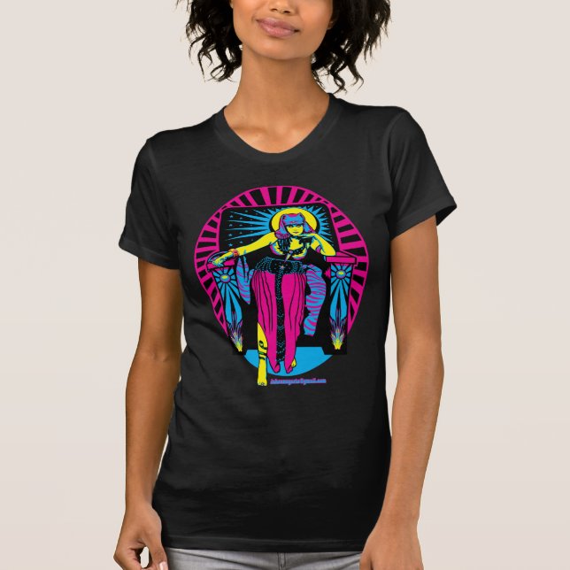 Queen of the Night Jah Sunny Arts Design Tshirt (Front)