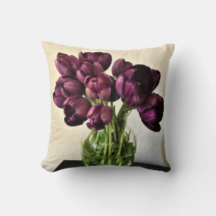 Queen of the Night Tulips Cushion