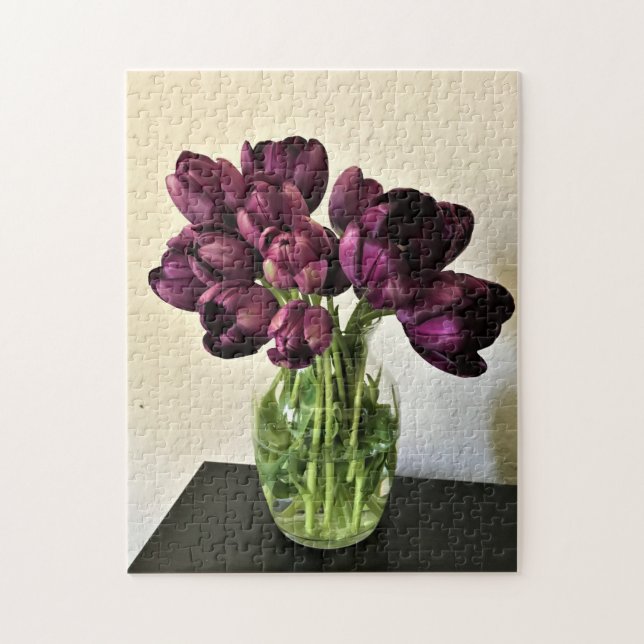 Queen of the Night Tulips Jigsaw Puzzle (Vertical)