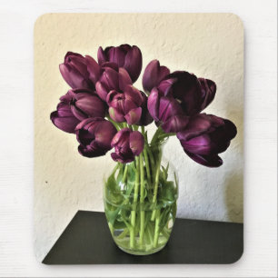 Queen of the Night Tulips Mouse Pad