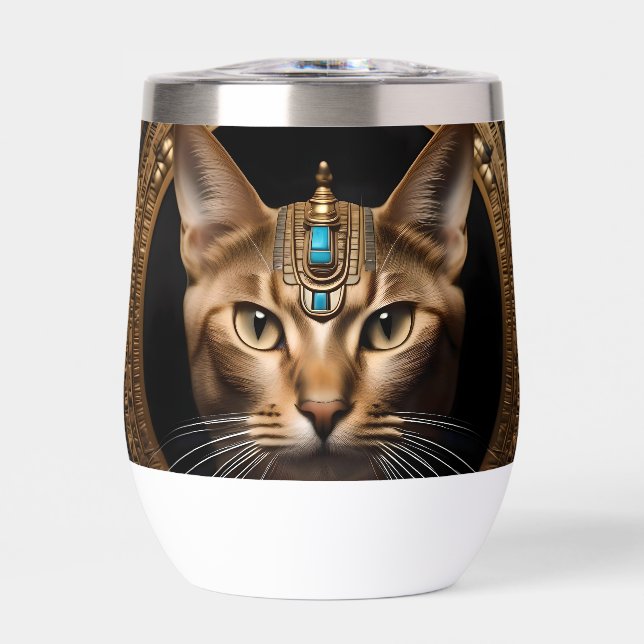 Queen of the Nile: Cleopatra the Cat in Headdress (Front)