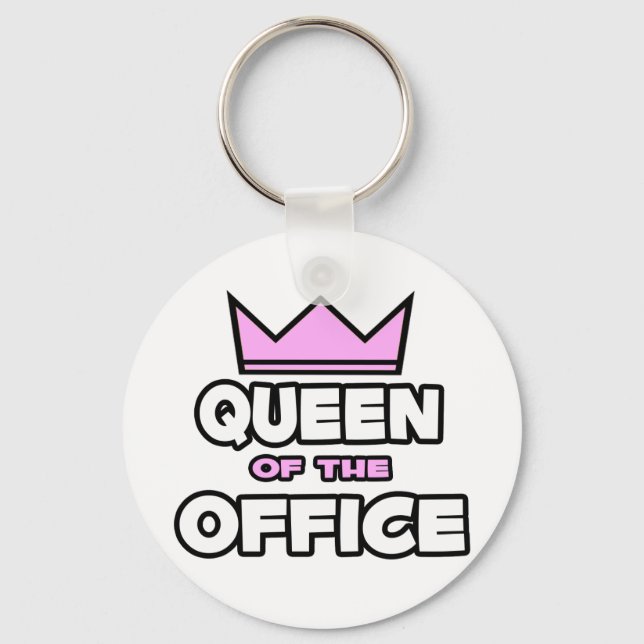Queen of the Office Key Ring (Front)