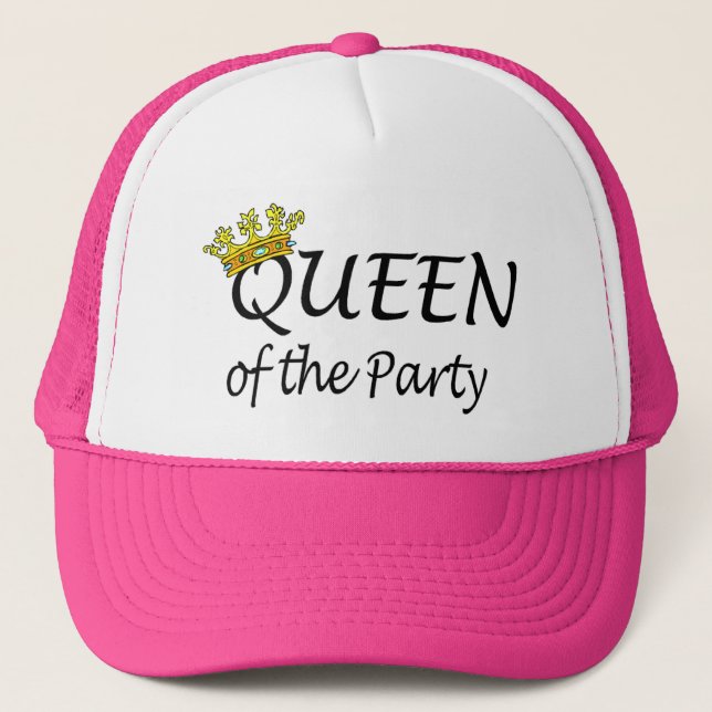 Queen Of The Party Trucker Hat (Front)