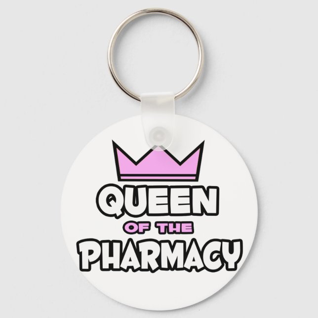 Queen of The Pharmacy Key Ring (Front)
