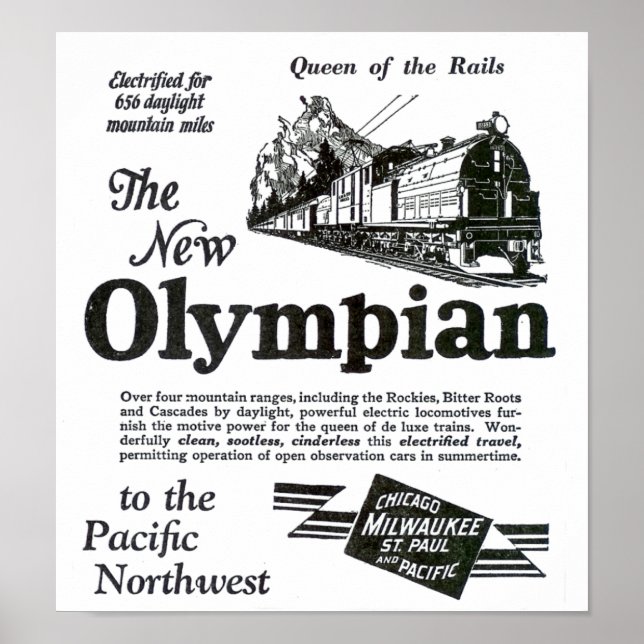 Queen of The Rails - New Olympian 1929 Poster (Front)