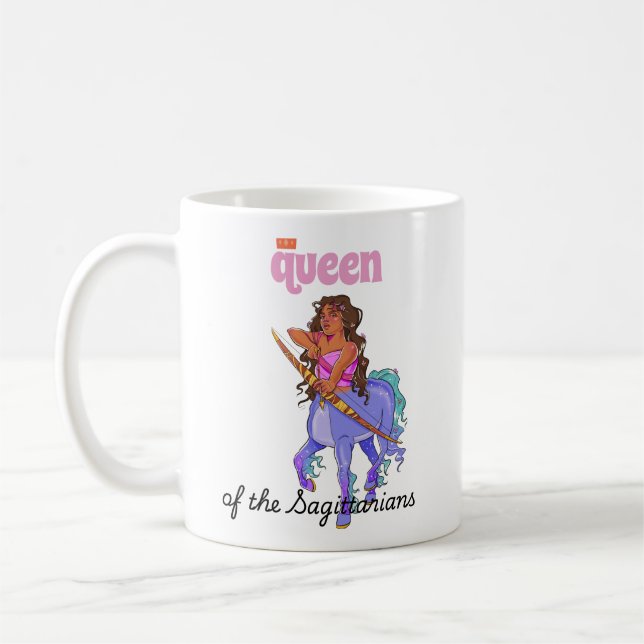 Queen of the Sagittarians Coffee Mug (Left)