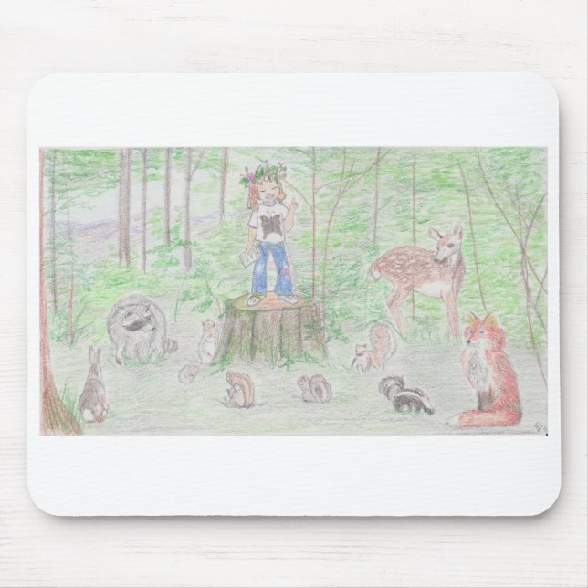 Queen of the Squirrels Mousepad (Front)