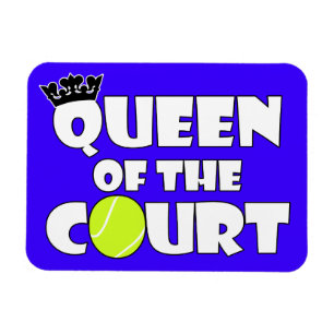 Queen of the Tennis Court Cute Custom Colour Magne Magnet