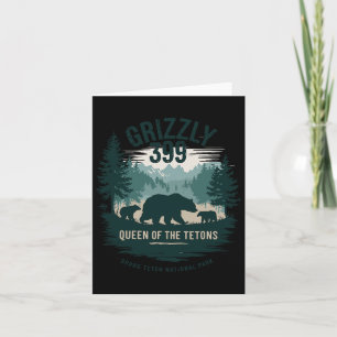 Queen Of The Tetons Grizzly 9 Bear Lovers National Card