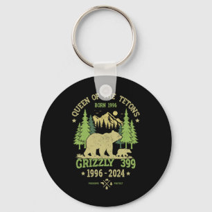 Queen Of The Tetons Grizzly 9 National Park 1996-2 Key Ring