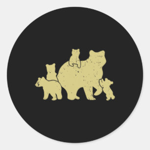 Queen Of The Tetons Grizzly 9 National Park  Classic Round Sticker