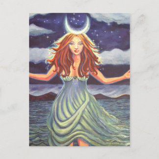 Queen Of The Tides - Goddess Art Postcard