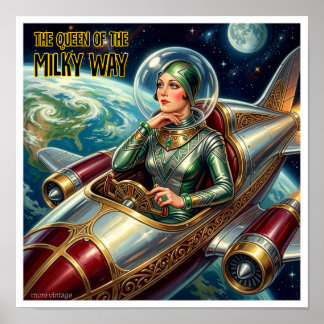 QUEEN OF THE UNIVERSE SCI-FI PRINT