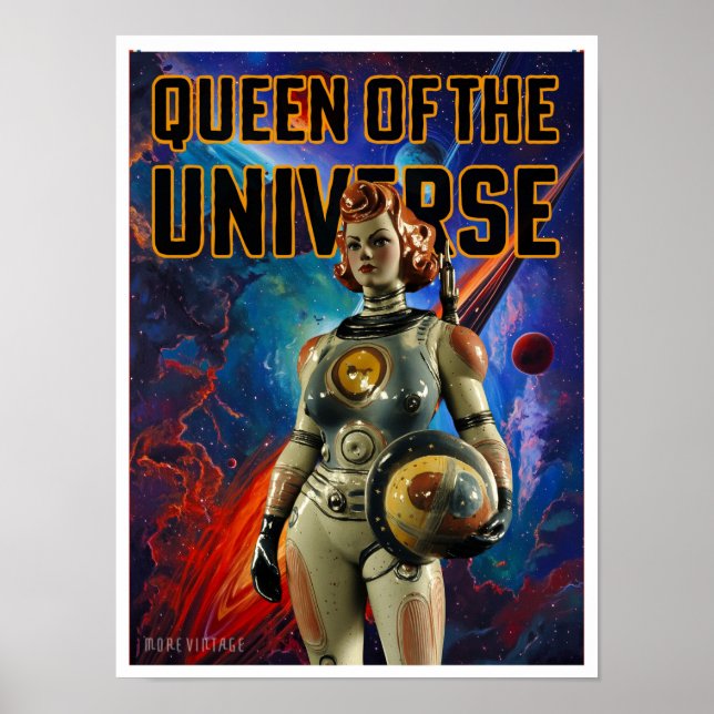 QUEEN OF THE UNIVERSE SCI-FI PRINT (Front)