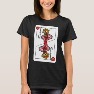 Queen of Worms – Funny Playing Card Surreal Fish T-Shirt