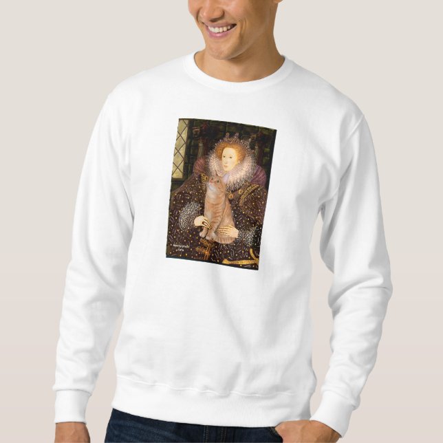 Queen - Orange Tabby cat 46 Sweatshirt (Front)
